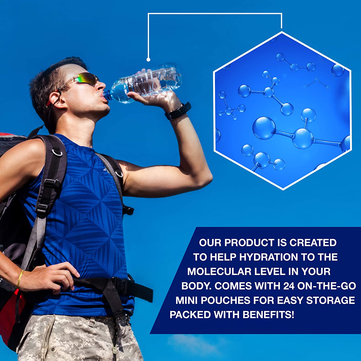 Clever Life Rx Maximum Hydration Vitamin Powder Energy Drink Mix